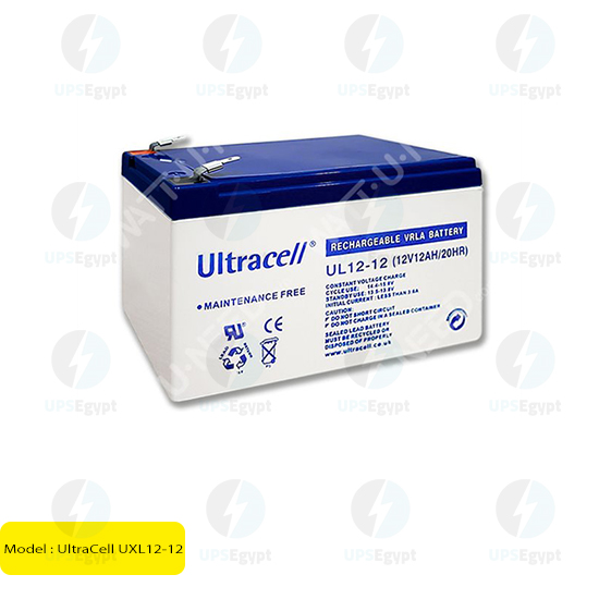 بطارية رصاص حمضي ألتراسيل UXL12-12 - 12 فولت 12 أمبير ساعة