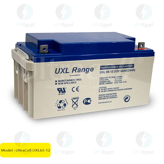 بطارية رصاص حمضي ألتراسيل UXL40-12 - 12 فولت 40 أمبير ساعة